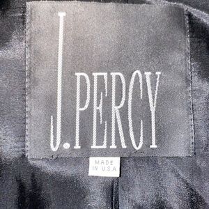 J Percy 100% Merino Wool Black size 8 Coat